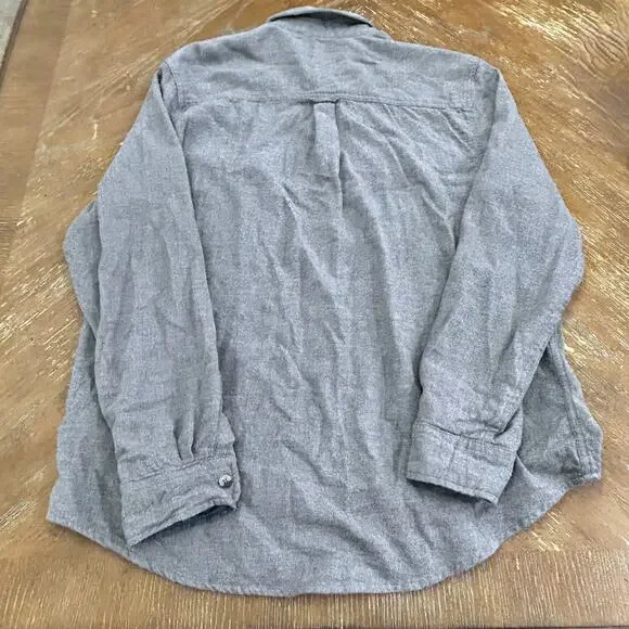 TWO Woolrich Long Sleeve Button Downs 100% Cotton Flannel Men L Shirt Red Gray - Picture 11 of 11